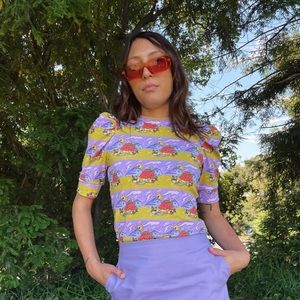 Nooworks Puff Top - Jammin Print